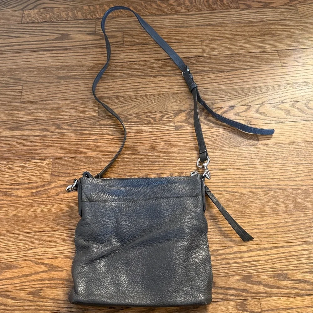 Marc Jacobs Charcoal/Black Leather Crossbody Bag